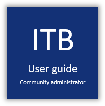 ITB user guide - community administrator