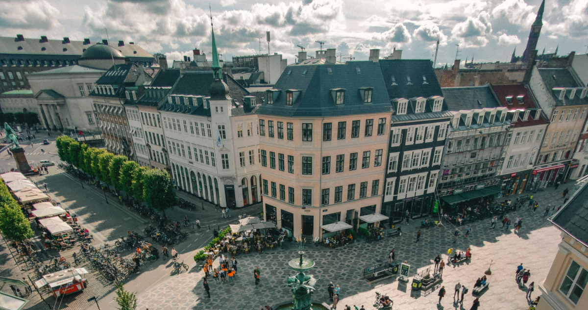 Aerial image of Copenhagen