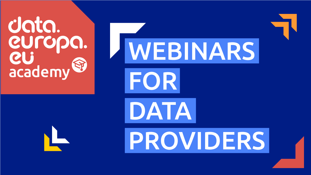 Promotional image: data.europa academy's webinars for data providers