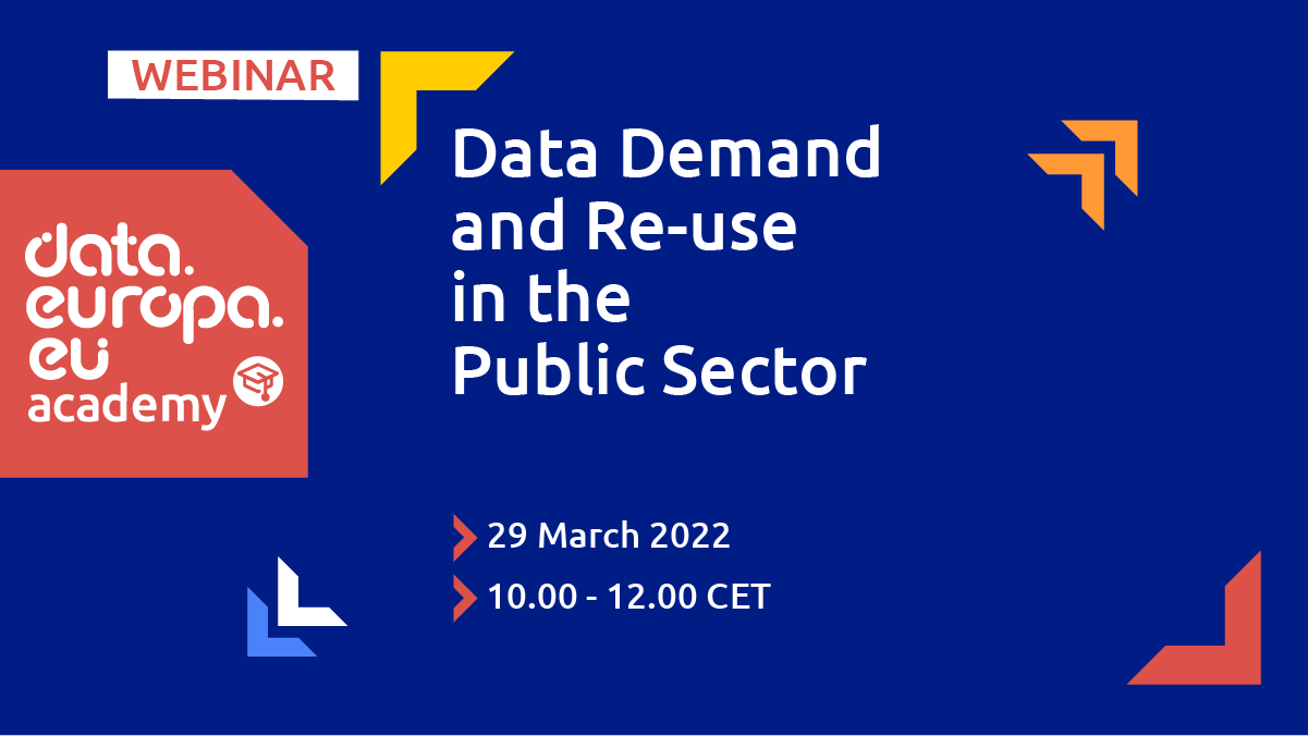 Promotional image - Webinar on Data Demand and Re-Use