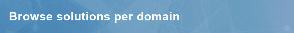 Browse solutions per domain banner