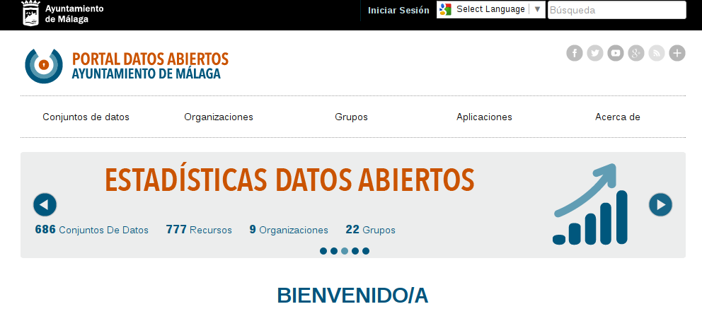 Malaga's open source based open data portal