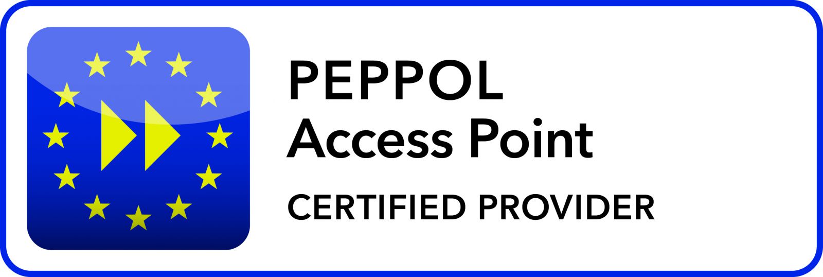 Peppol Certified Access Point Provider logo
