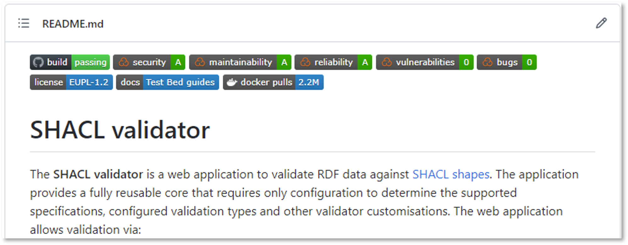 README badges are vulnerabilities