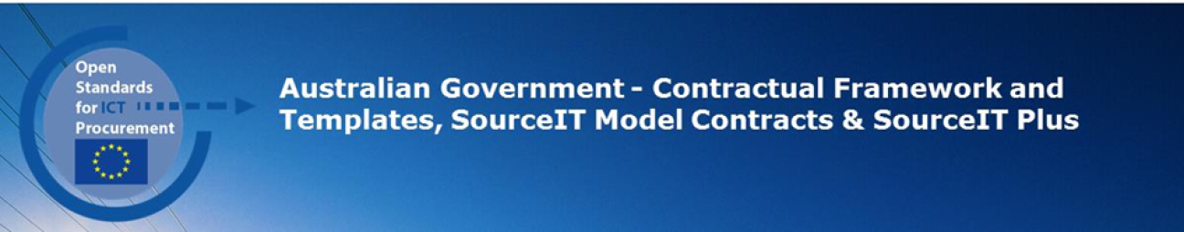Australian Government - Contractual Framework and Templates, SourceIT Model Contracts & SourceIT Plus 
