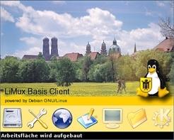 Splash screen displayed during start of LiMux basic client