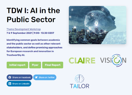 ​​VISION Theme Development Workshop – AI in the public sector