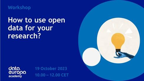 How to use open data for your research event visual