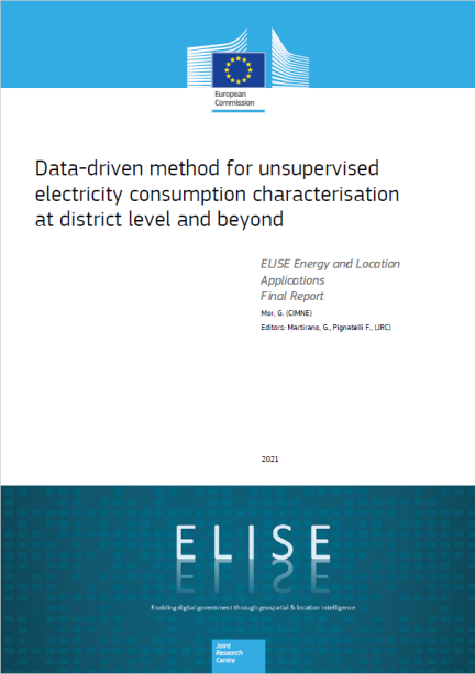 Data-driven method for unsupervised electricity consumption characterisation at district level and beyond