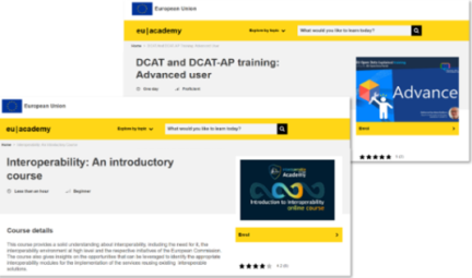 EU academy courses screenshot example